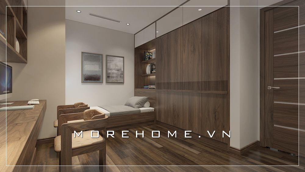 Thiết kế tủ quần áo gỗ óc chó